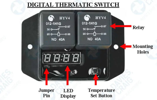 Davies Craig Digital Thermatic® Fan Switch Kit