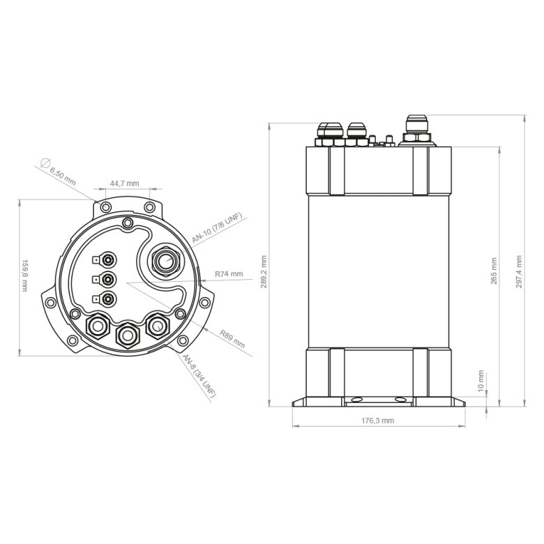 NUKE - 2G Surge Tank 3.0 liters - Kit With Filter - For internal fuel pumps