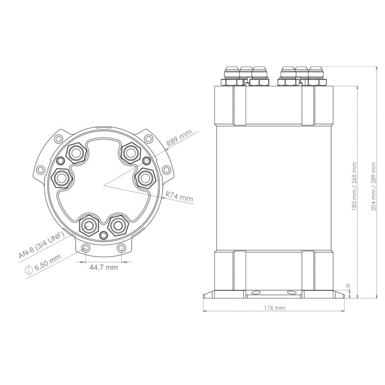 NUKE - 2G Surge Tank 3.0 litara - Za Vanjske Pumpe Goriva