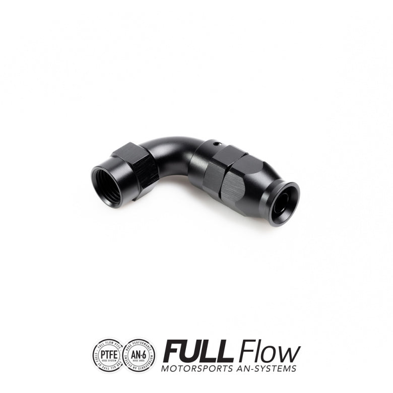 NUKE - FULL FLOW - PTFE - 90° HOSE END