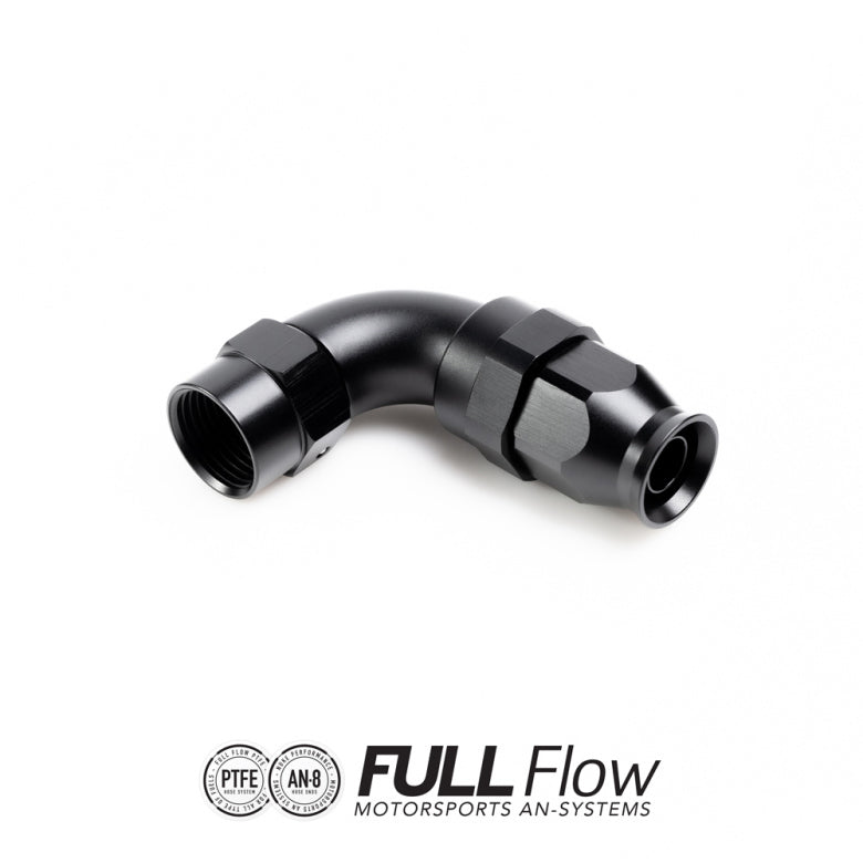 NUKE - FULL FLOW - PTFE - 90° HOSE END