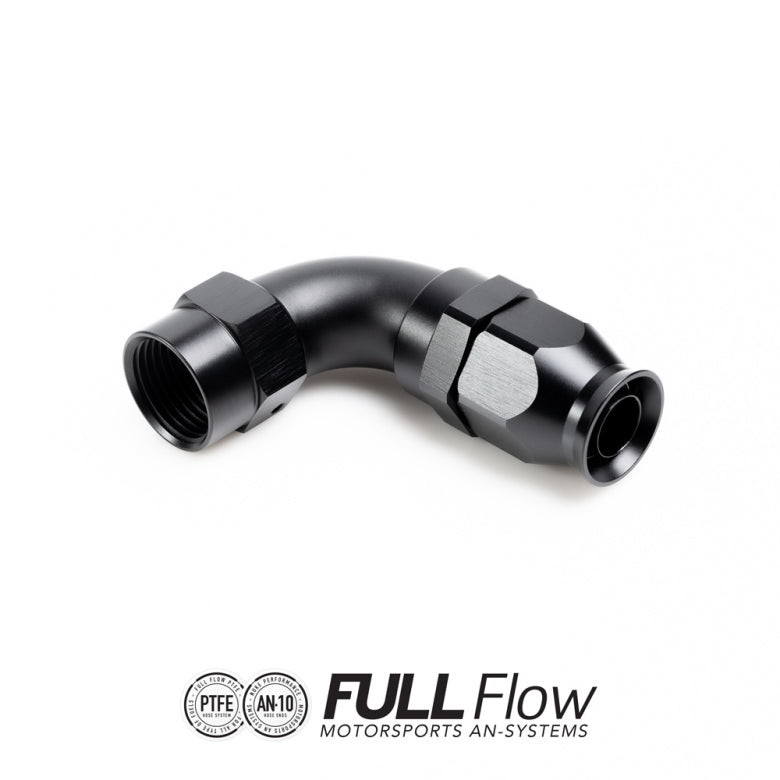 NUKE - FULL FLOW - PTFE - 90° HOSE END