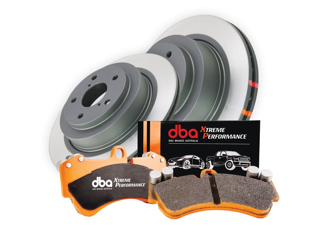 DBA Brake Kit - 4000 Series Plain & Xtreme Performance Brake Pads (2x DBA42656-10 + DB1521XP)