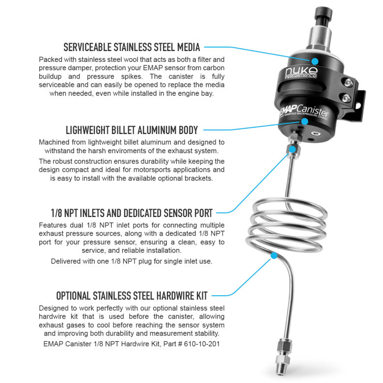 NUKE - EMAP Canister - Exhaust Backpressure Damper