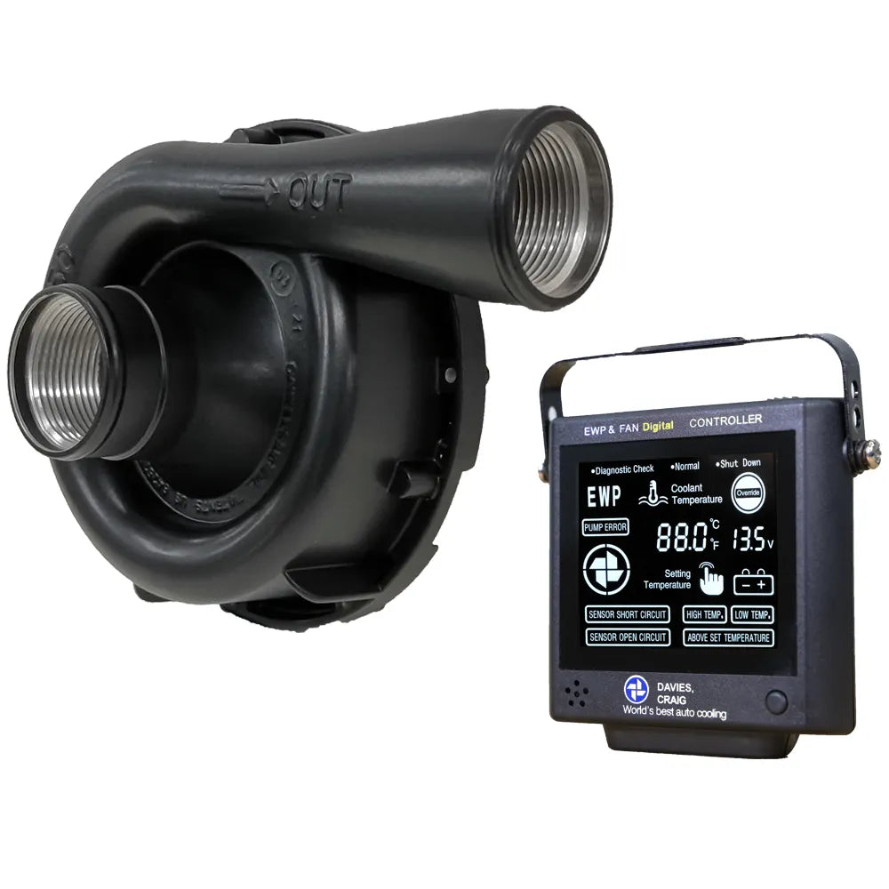 Davies Craig EWP150 Black Combo - Remote Electric Water Pump & Controller (12V)