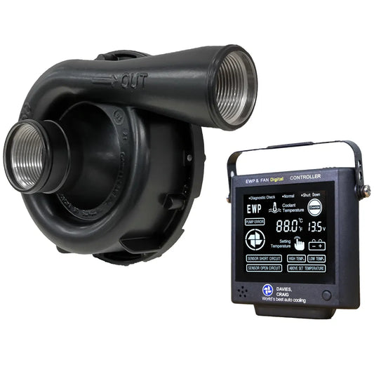 Davies Craig EWP150 Black Combo - Remote Electric Water Pump & Controller (12V)