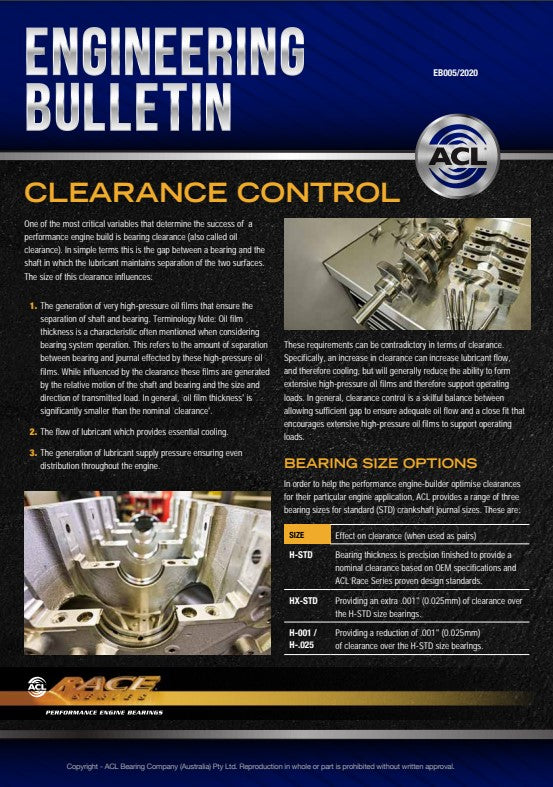 ACL PROMO - ACL - Clearance Control EN — BP OPREMA I SERVIS d.o.o.