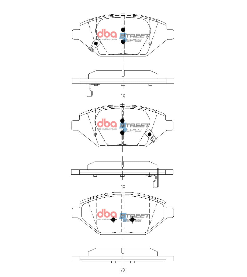DBA Brake Pads Street Series | Front Axle — BP OPREMA I SERVIS d.o.o.