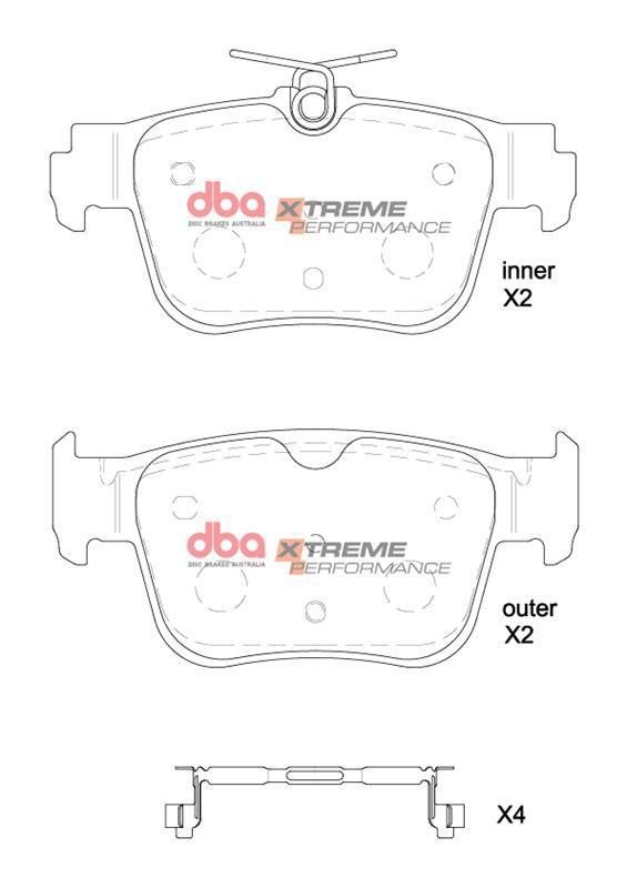 DBA Brake Pads Xtreme Performance | Rear Axle — BP OPREMA I SERVIS d.o.o.