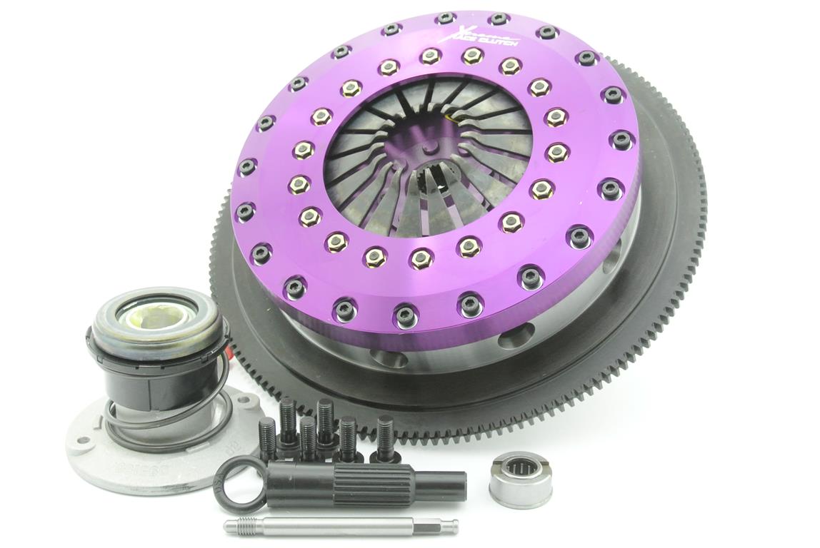 Xtreme Performance - 230mm Rigid Ceramic Twin Plate Clutch Kit Incl Flywheel & CSC 1800Nm - RACE