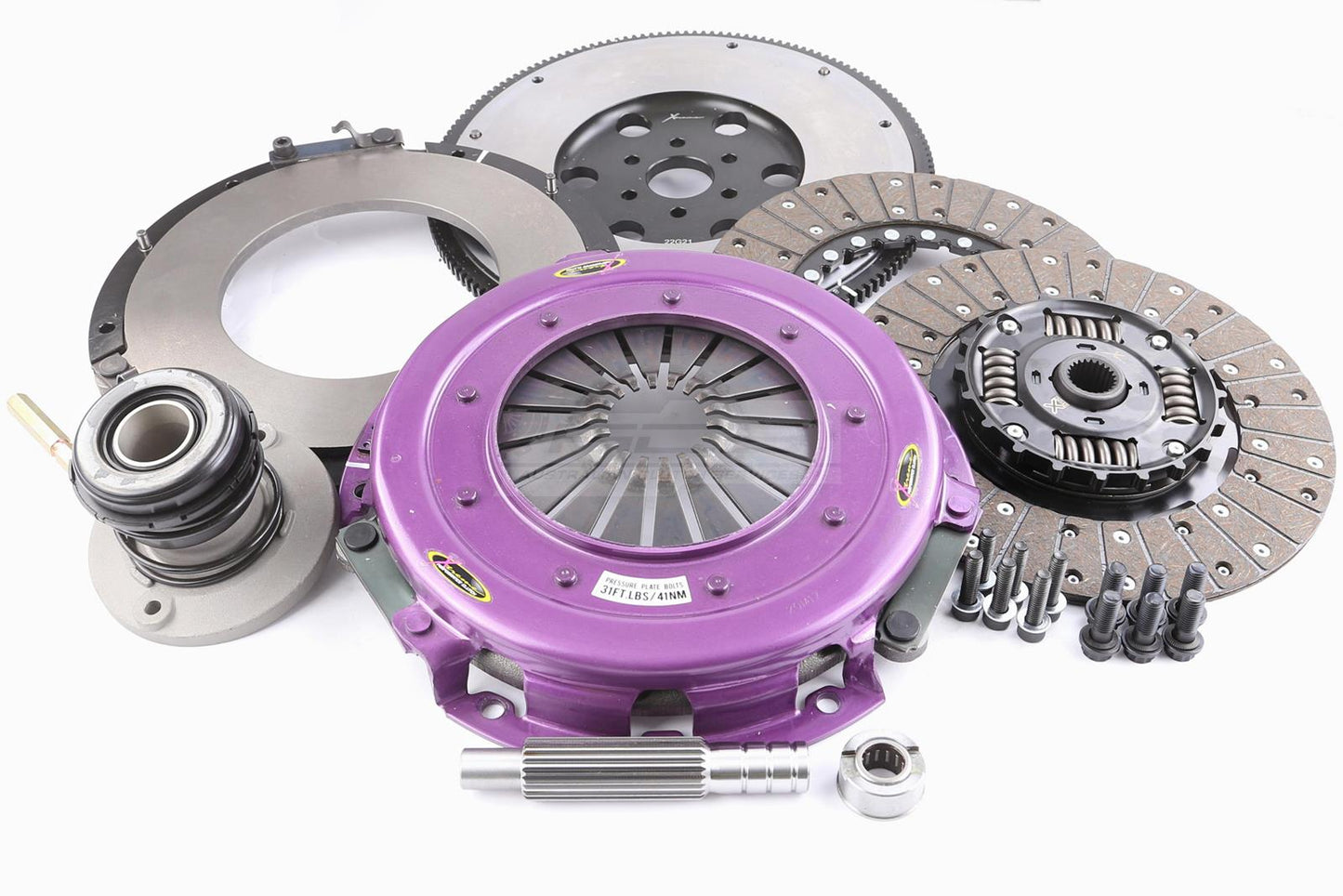 Xtreme Performance - 270mm Sprung Organic Twin Plate Clutch Kit Incl Flywheel & CSC 1300Nm - RACE