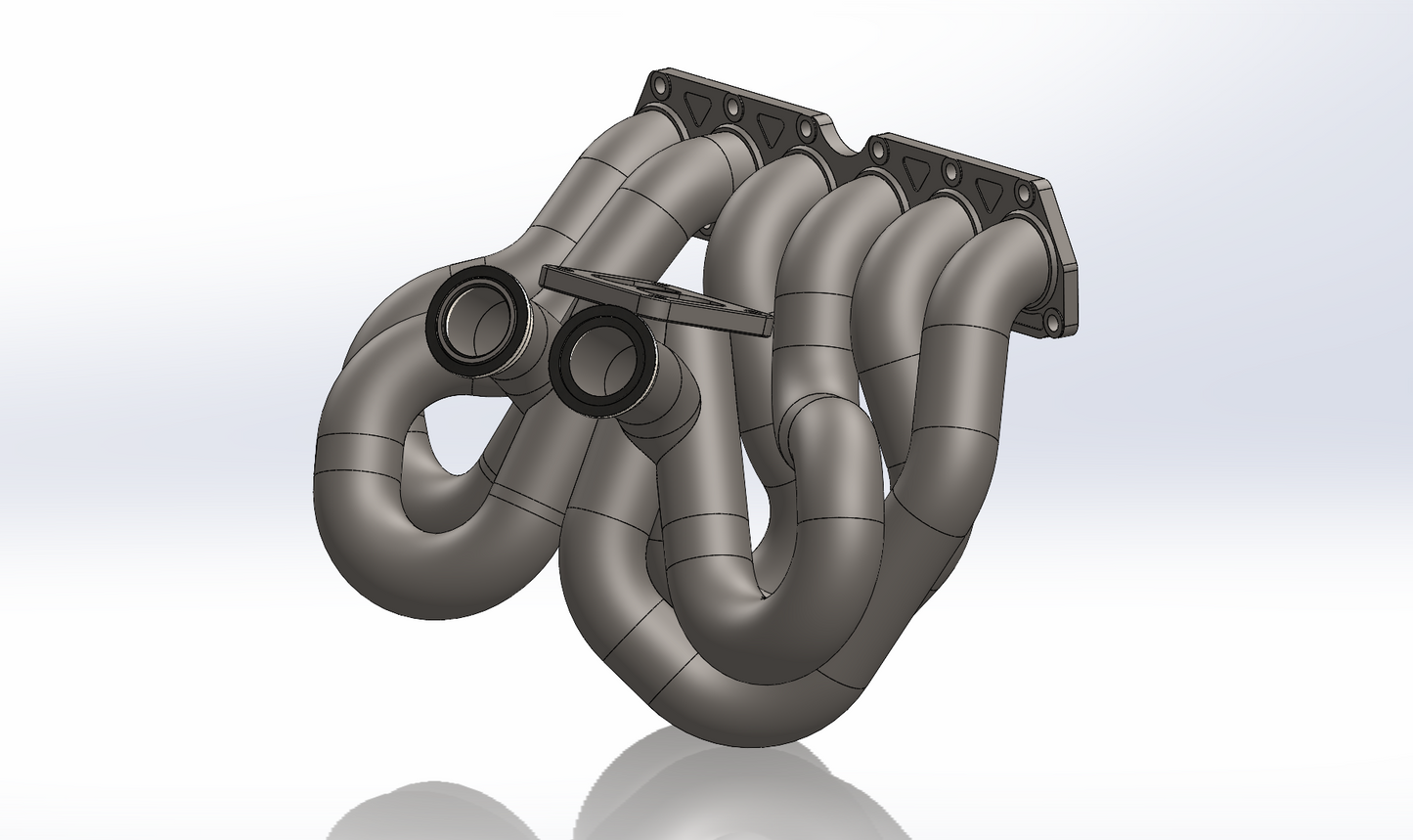FIAT COUPE 20vT - CFD EXHAUST MANIFOLD