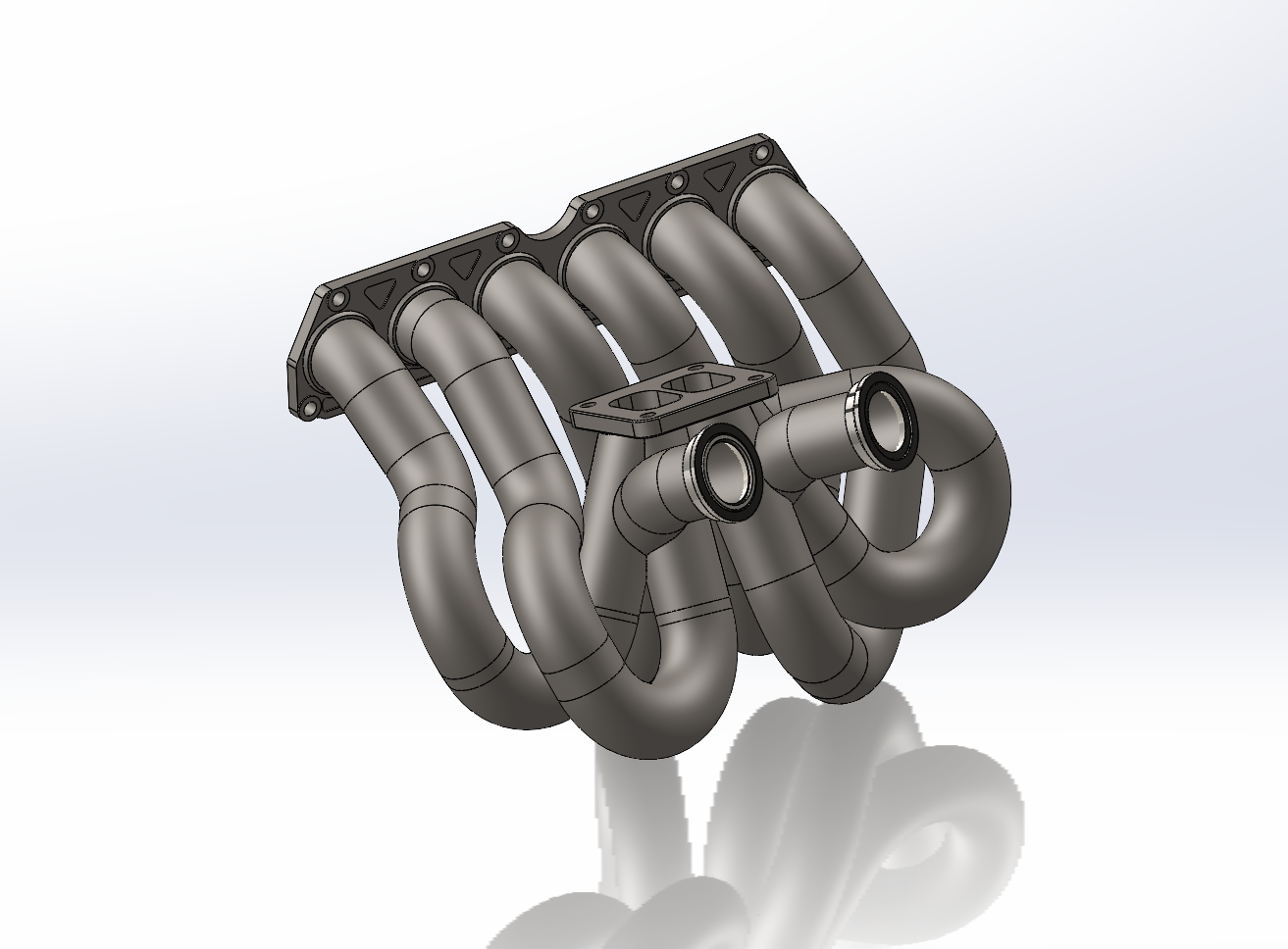 FIAT COUPE 20vT - CFD EXHAUST MANIFOLD