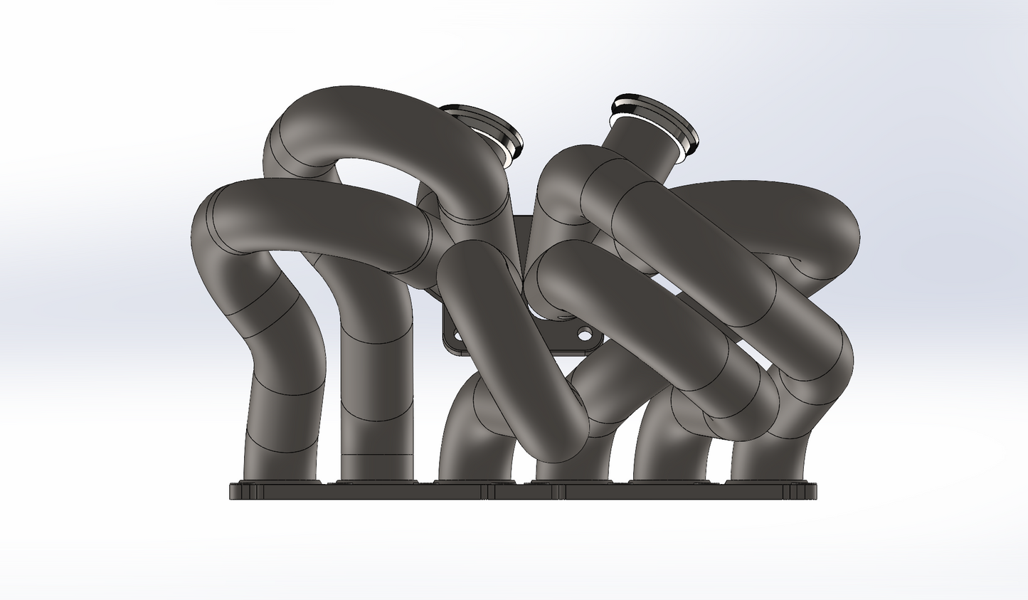 FIAT COUPE 20vT - CFD EXHAUST MANIFOLD