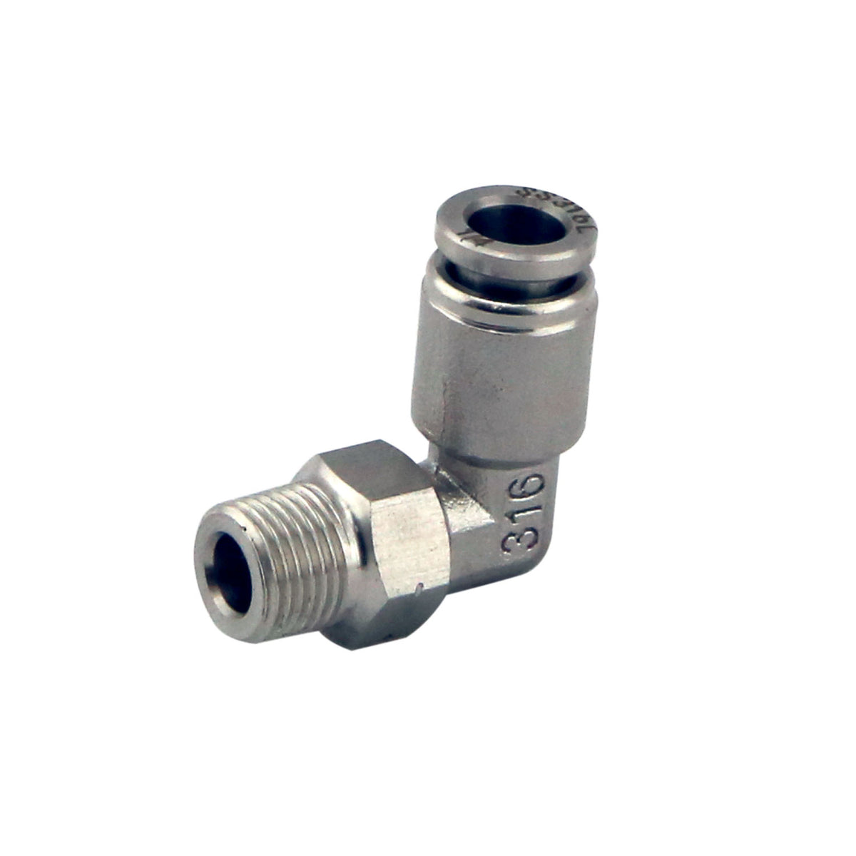 Turbosmart 1/8" NPT 90º Pushloc Fitting - SS - 1/4" — BP OPREMA I SERVIS d.o.o.