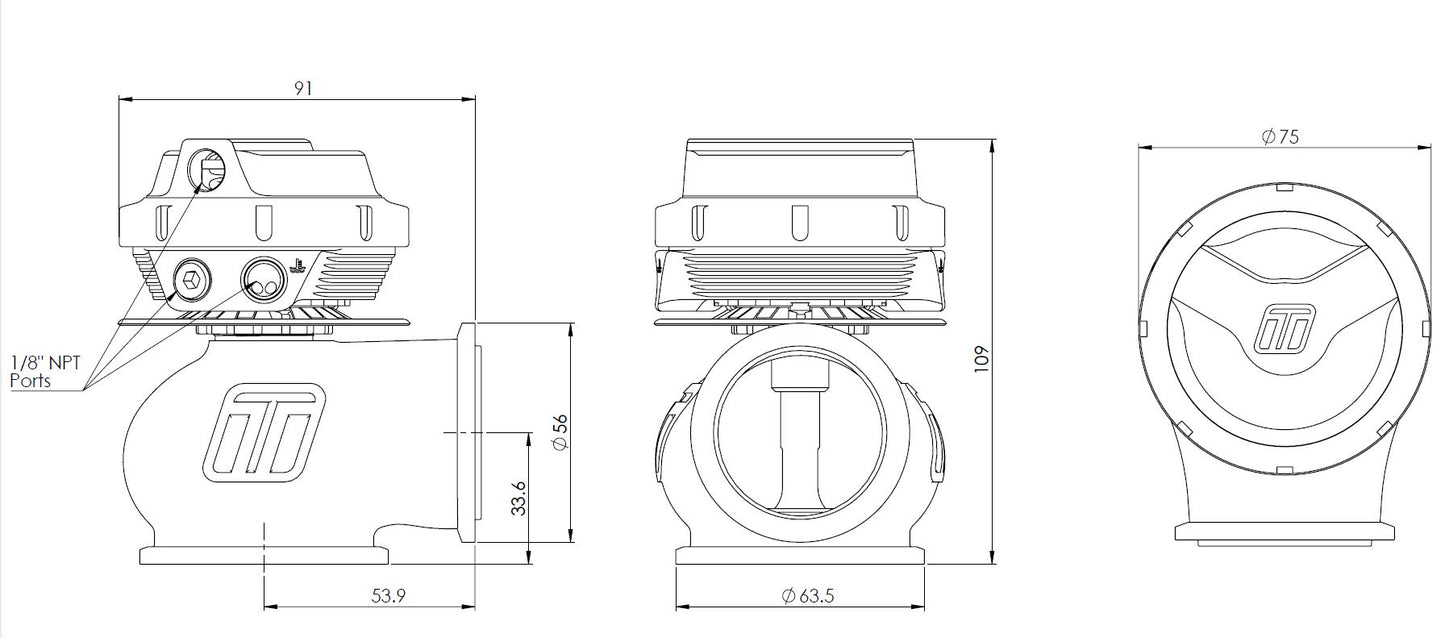 Turbosmart Gen-V WG45 Hyper-Gate45 Lite 14psi Sleeper — BP OPREMA I SERVIS d.o.o.