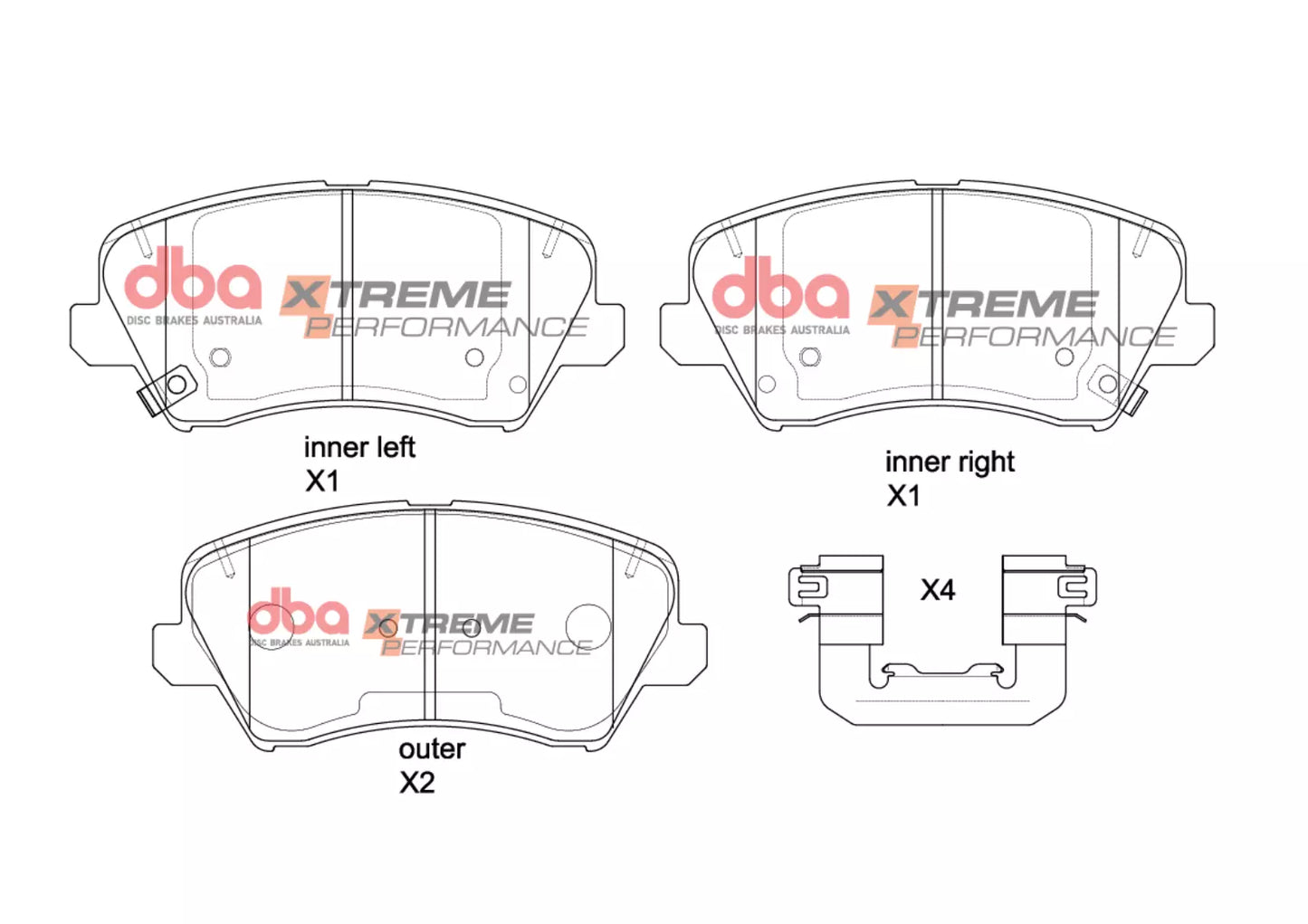DBA Brake Pads Xtreme Performance | Rear Axle — BP OPREMA I SERVIS d.o.o.