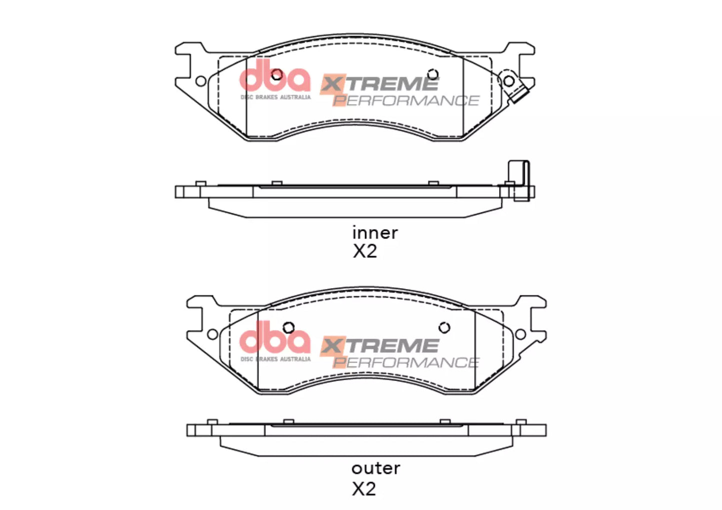 DBA Brake Pads Xtreme Performance | Front & Rear — BP OPREMA I SERVIS d.o.o.