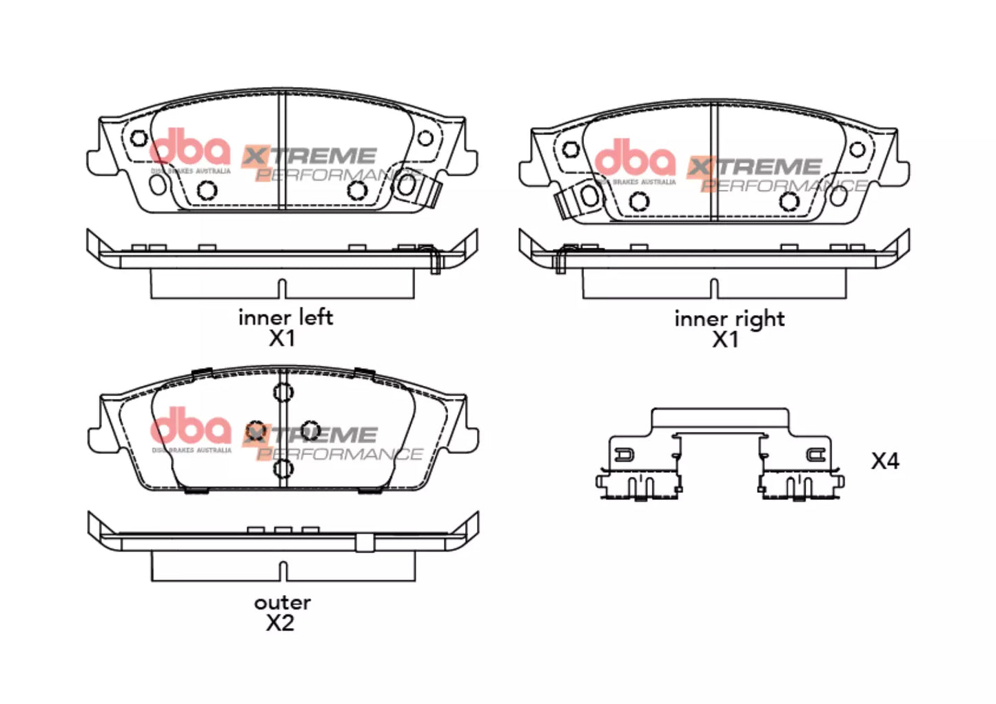 DBA Brake Pads Xtreme Performance | Rear — BP OPREMA I SERVIS d.o.o.