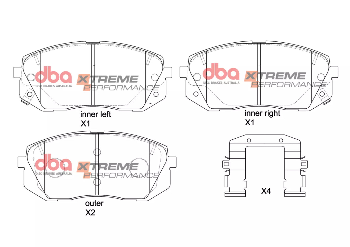 DBA Brake Pads Xtreme Performance | Front Axle — BP OPREMA I SERVIS d.o.o.