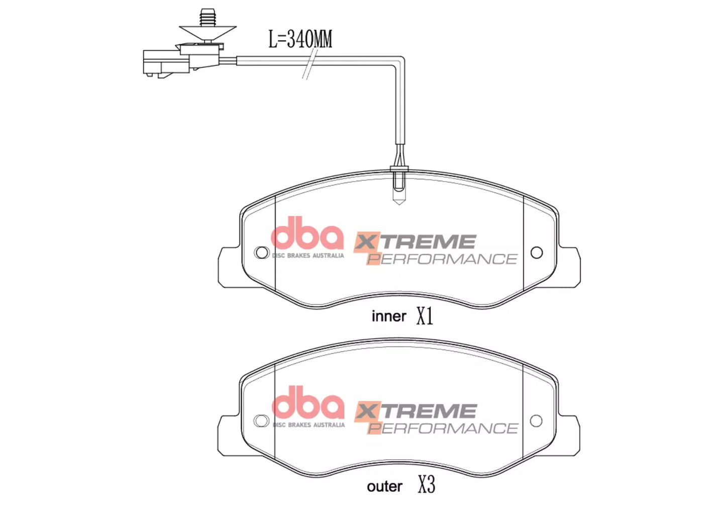 DBA Brake Pads Xtreme Performance | Rear Axle — BP OPREMA I SERVIS d.o.o.