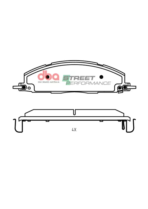 DBA Brake Pads Street Performance | Rear Axle — BP OPREMA I SERVIS d.o.o.