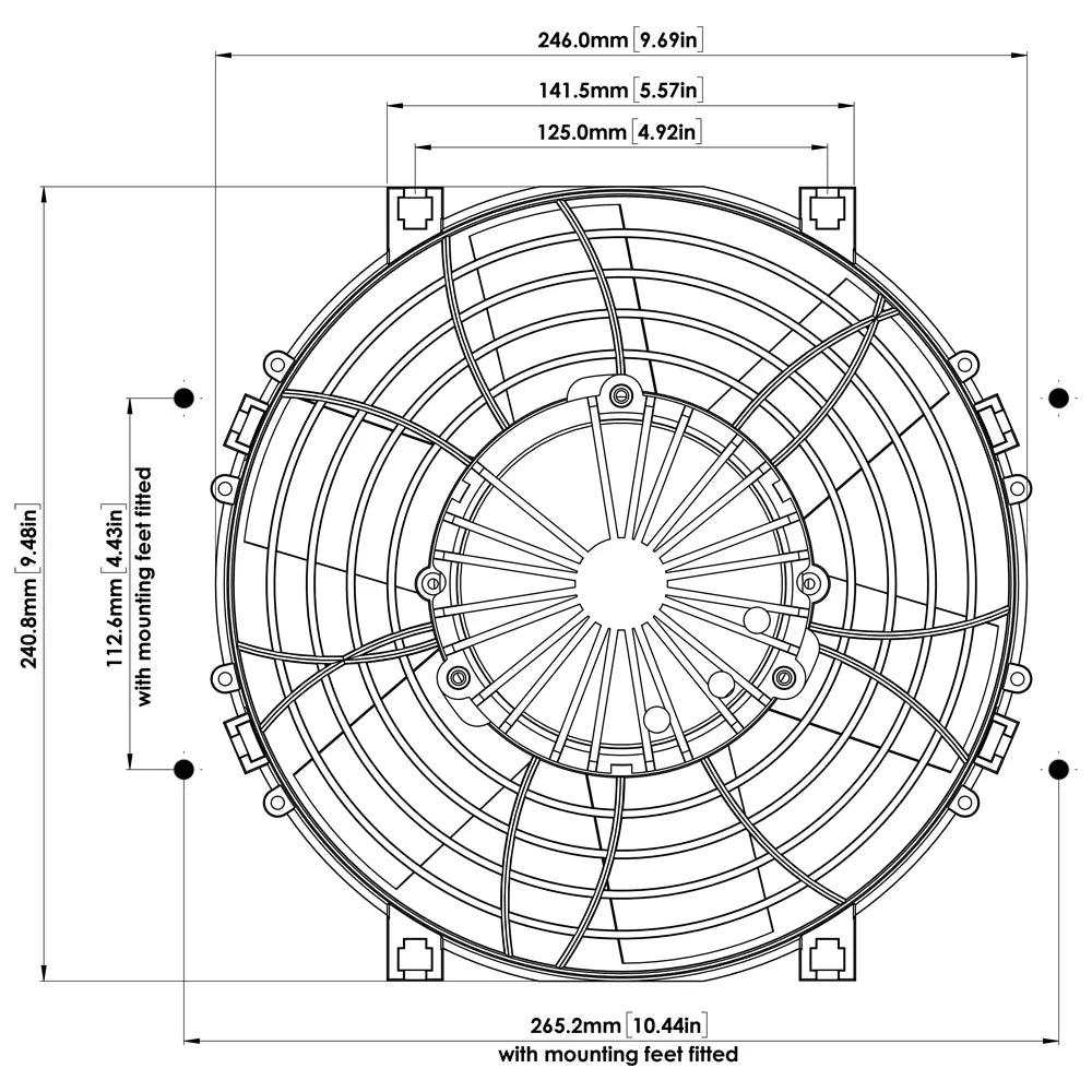 Davies Craig Brushless 9" Thermatic Electric Fan (24V)
