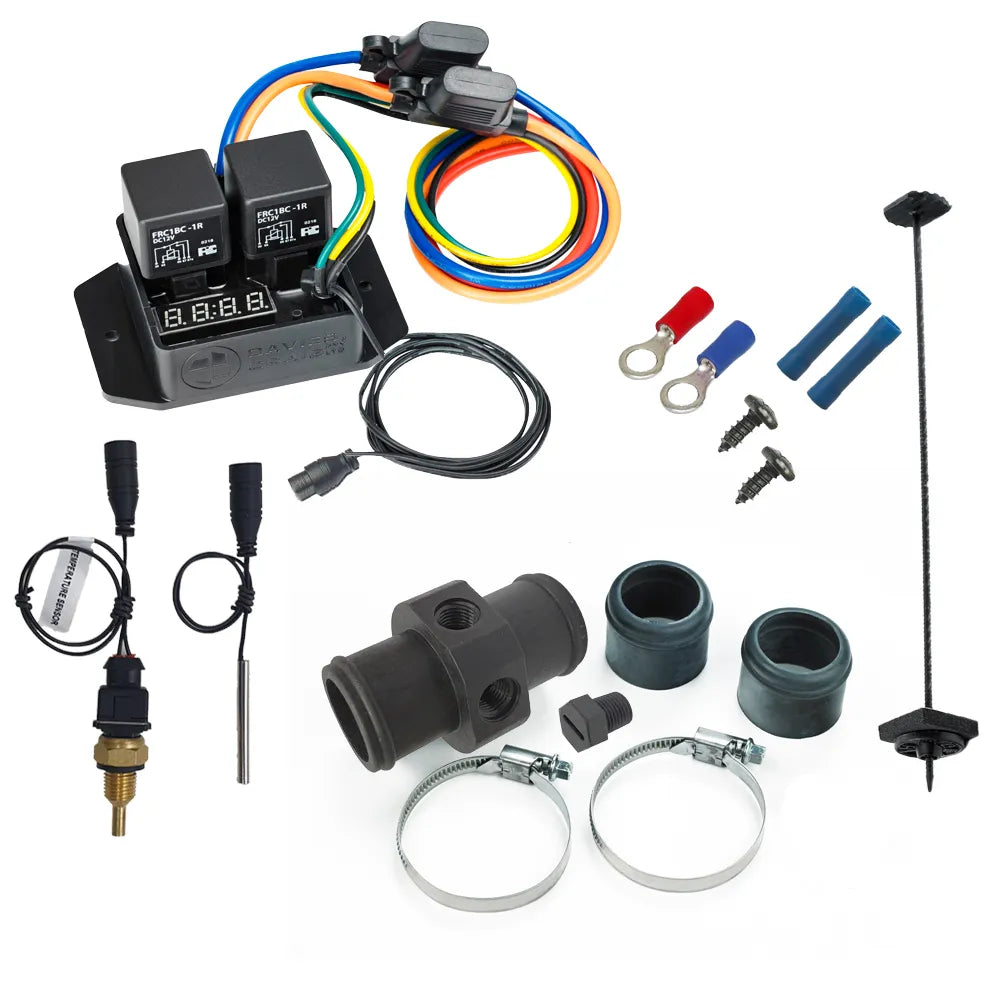 Davies Craig Digital Thermatic® Fan Switch with 1/4" NPT Sensor & 35mm Inline Adapter Kit