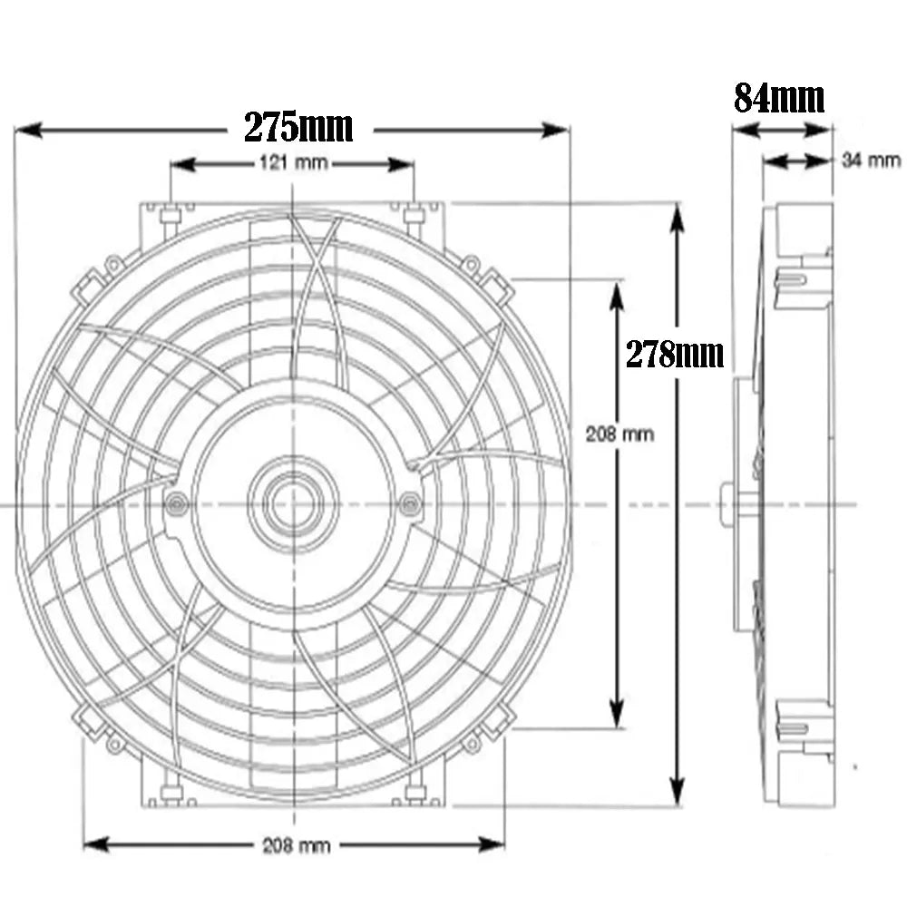 Davies Craig 10" High Power Thermatic® Electric Fan (12V)