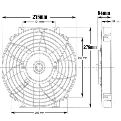 Davies Craig 10" High Power Thermatic® Electric Fan (24V)