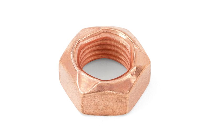 M10 NUT - LOCKING - COPPER-PLATED