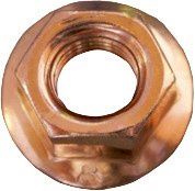 M8 NUT - LOCKING - COPPER-PLATED