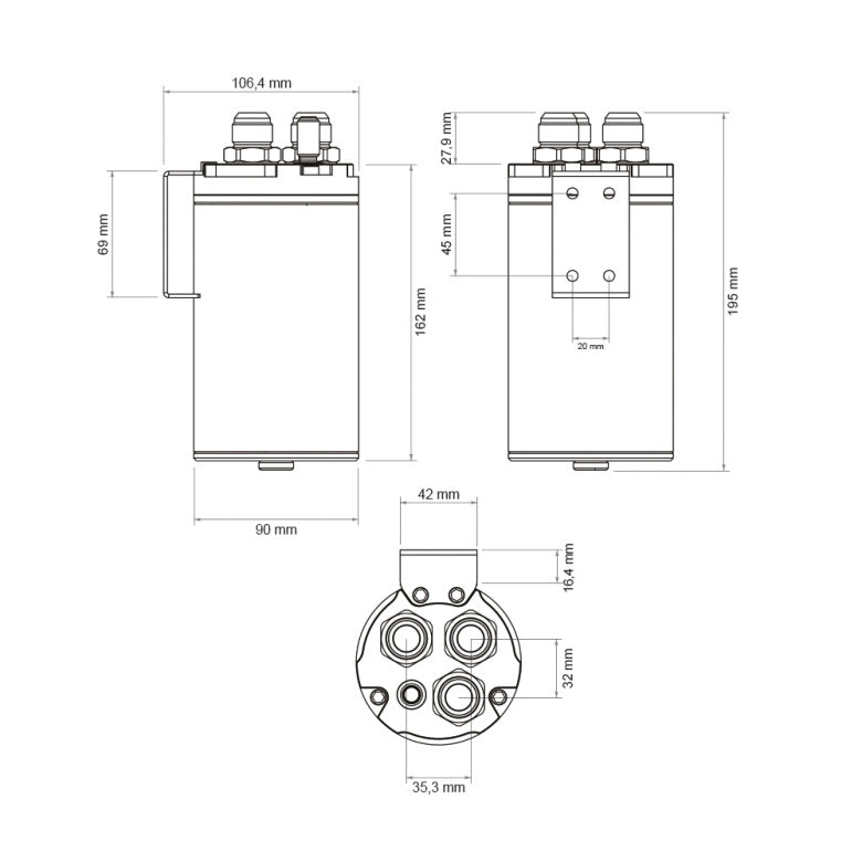 Carbon Oil Catch Can 0.75 litara