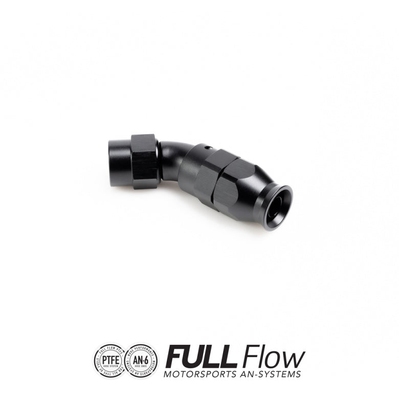 NUKE - FULL FLOW - PTFE - 45° HOSE END