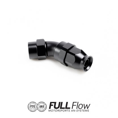 NUKE - FULL FLOW - PTFE - 45° HOSE END