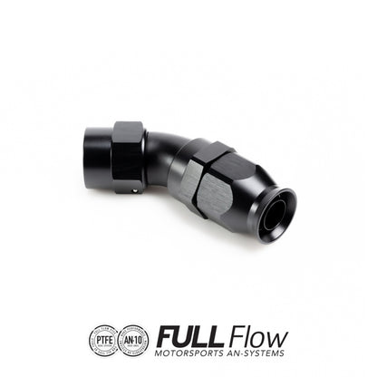 NUKE - FULL FLOW - PTFE - 45° HOSE END