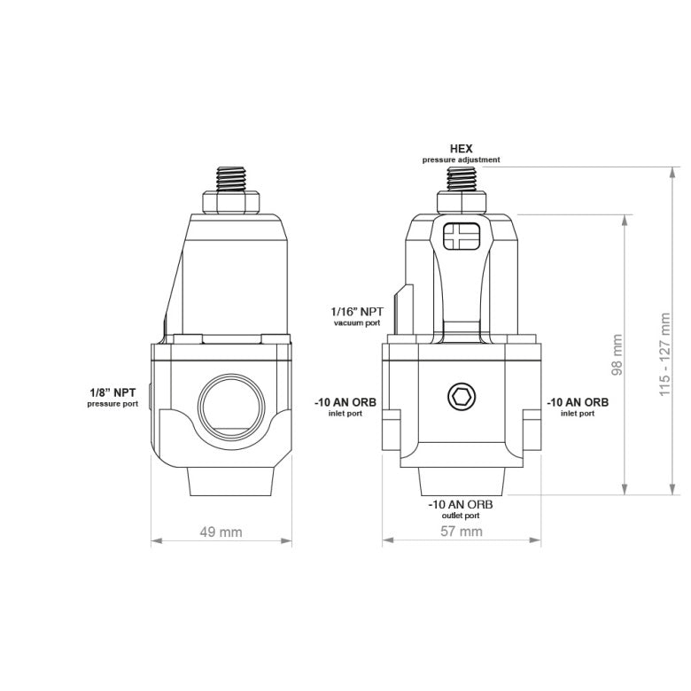 Regulator Pritiska Goriva FPR100x AN-10