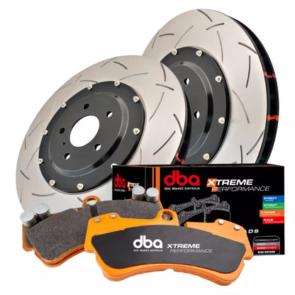 DBA Brake Kit - 5000 T3 Slotted & Xtreme Performance Brake Pads (2x DBA5654BLKS-10 + DB1678XP) — BP OPREMA I SERVIS d.o.o.