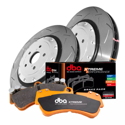DBA Brake Kit - 5000 T3 Slotted & Xtreme Performance Brake Pads (2x DBA52286SLVS + DB2299XP) — BP OPREMA I SERVIS d.o.o.