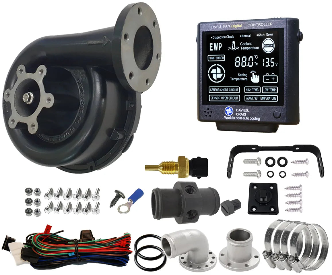 Davies Craig EWP140 Black Combo - Remote Electric Water Pump & Controller (12V)