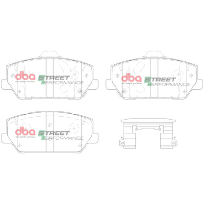 DBA Brake Pads Street Performance | Front Axle — BP OPREMA I SERVIS d.o.o.