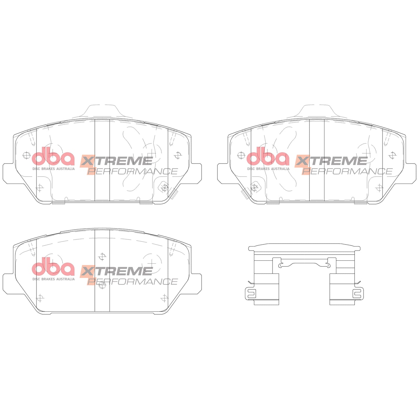 DBA Brake Kit - 5000 T3 Slotted & Xtreme Performance Brake Pads (2x DBA53148BLKS + DB15012XP) — BP OPREMA I SERVIS d.o.o.
