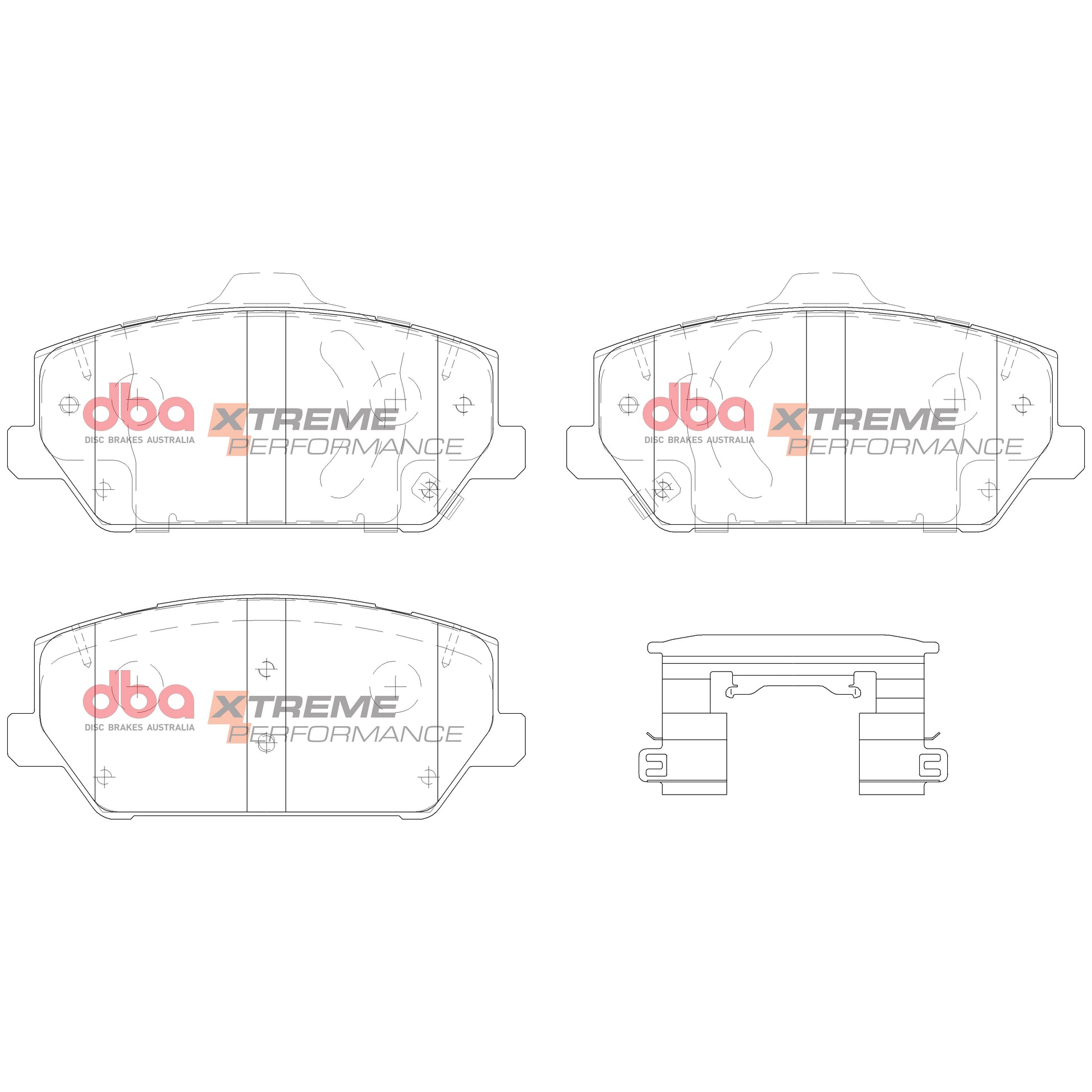 DBA Brake Kit - 5000 T3 Slotted & Xtreme Performance Brake Pads (2x DBA53148BLKS + DB15012XP) — BP OPREMA I SERVIS d.o.o.