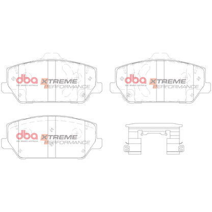 DBA Brake Kit - 5000 T3 Slotted & Xtreme Performance Brake Pads (2x DBA53148BLKS + DB15012XP) — BP OPREMA I SERVIS d.o.o.