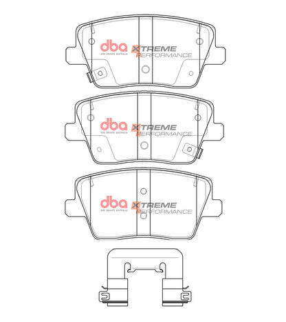 DBA Brake Kit - 4000 Series T3 Slotted & Xtreme Performance Brake Pads (2x DBA43149S + DB15013XP) — BP OPREMA I SERVIS d.o.o.