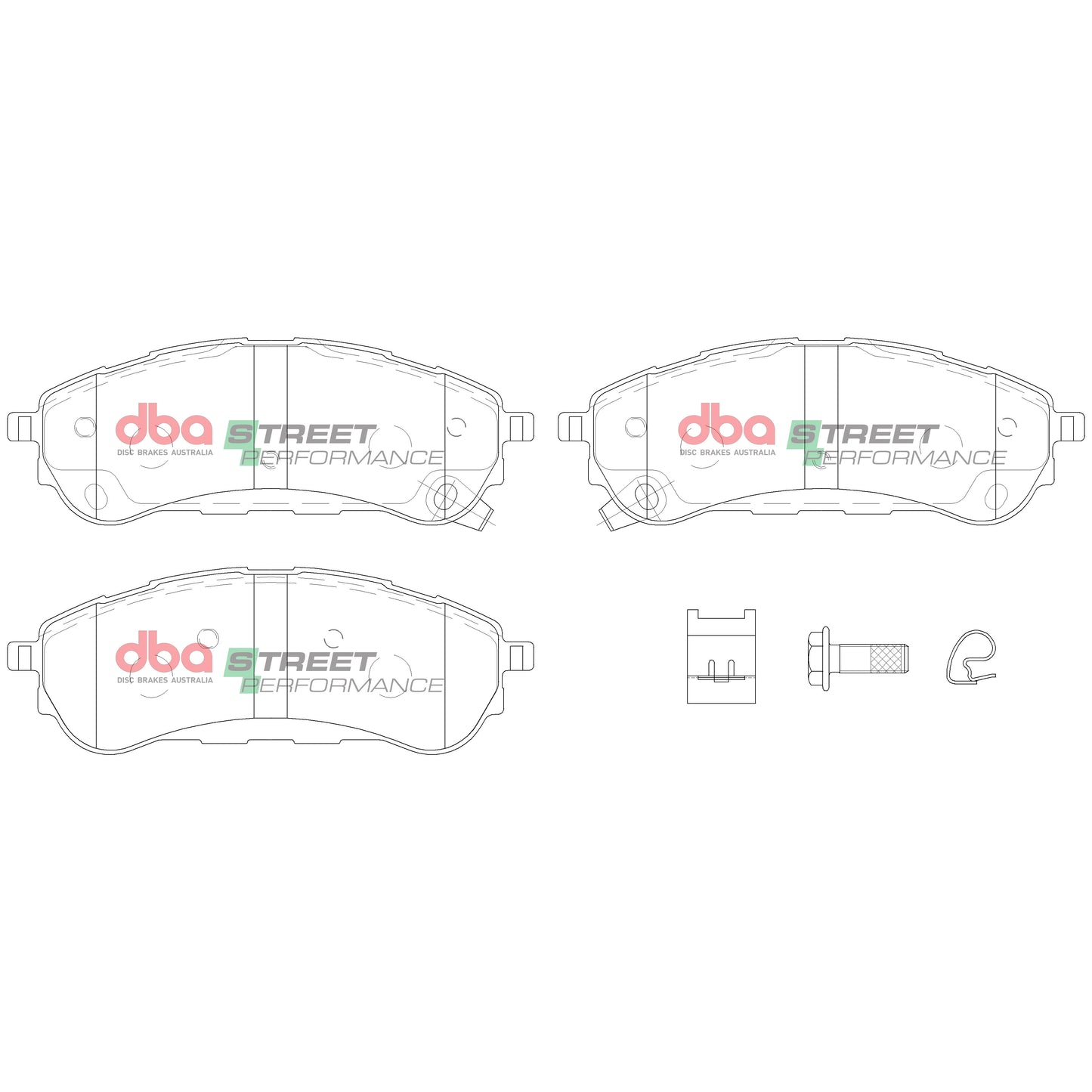 DBA Brake Kit - Street Series T2 Slotted & Street Performance Brake Pads (2x DBA3109S + DB15016SP) — BP OPREMA I SERVIS d.o.o.