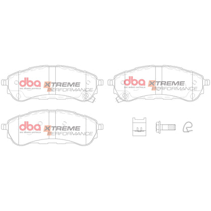 DBA Brake Pads Xtreme Performance ECE R90 certified | Rear Axle — BP OPREMA I SERVIS d.o.o.