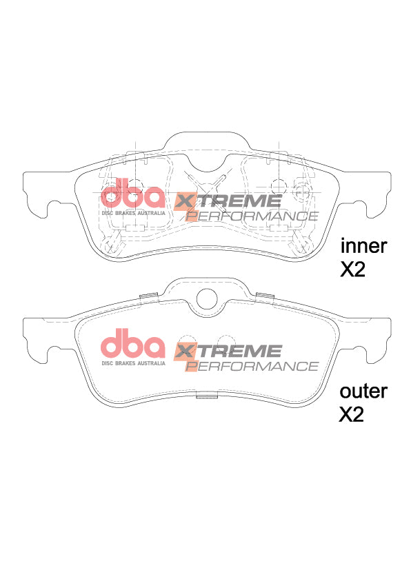 DBA Brake Pads Xtreme Performance | Rear Axle — BP OPREMA I SERVIS d.o.o.