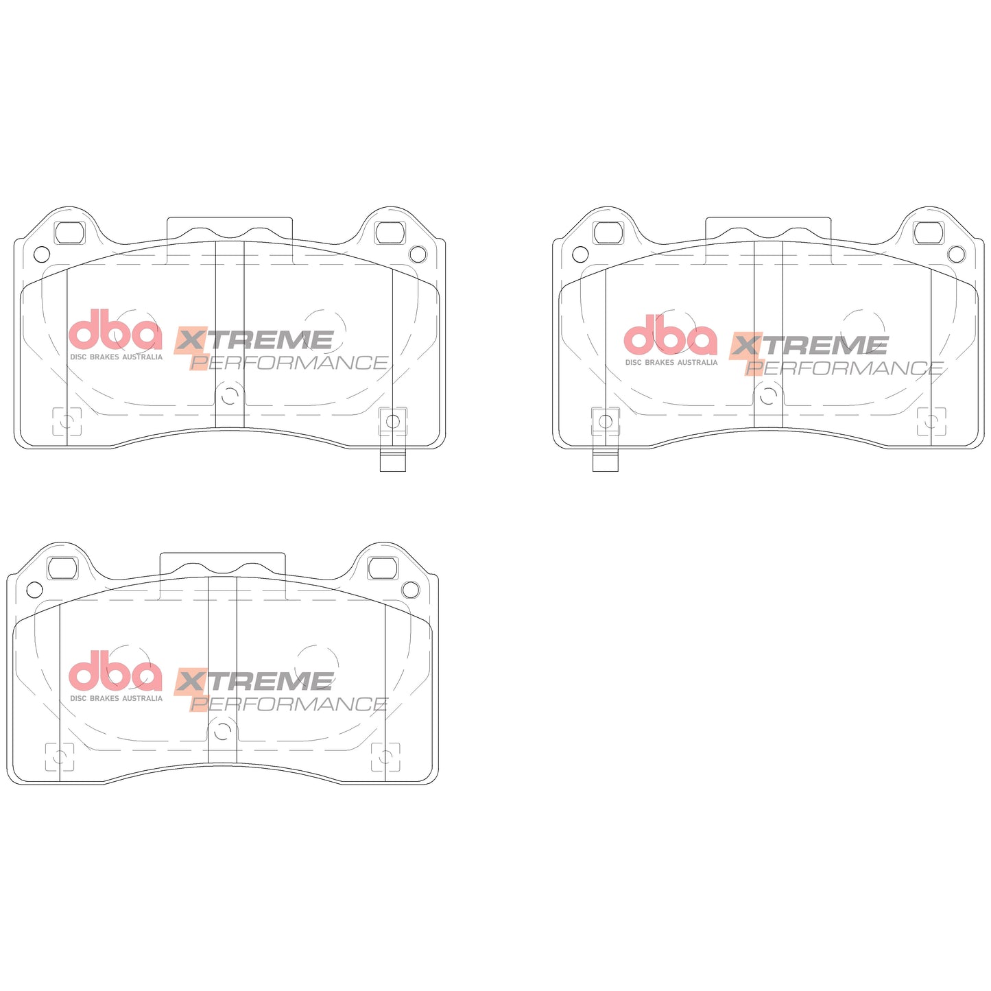 DBA Brake Kit - 4000 Series T3 Slotted & Xtreme Performance Brake Pads (2x DBA42968S + DB15025XP) — BP OPREMA I SERVIS d.o.o.