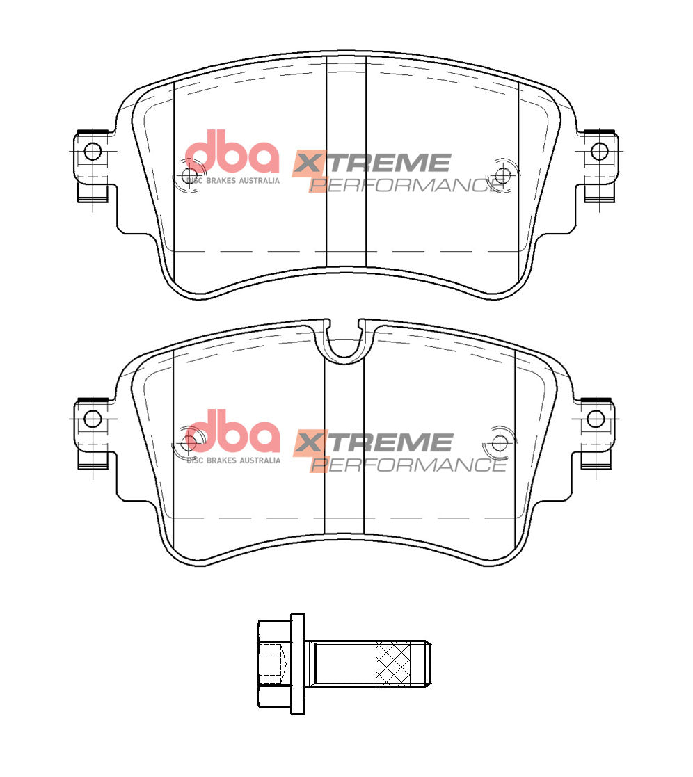 DBA Brake Kit - 4000 Series T3 Slotted & Xtreme Performance Brake Pads (2x DBA42847S + DB15032XP) — BP OPREMA I SERVIS d.o.o.